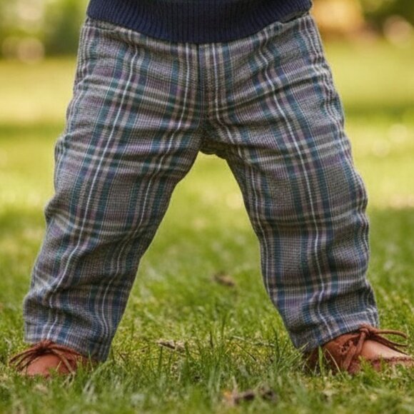 The Children's Place Plaid Lightweight 100% Cotton Pants 12 Months - Picture 12 of 12